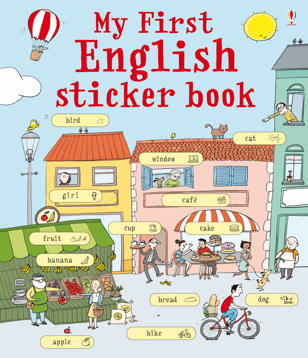 My first English sticker book. Con adesivi