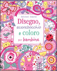 Disegno, scarabocchio e coloro per bambine
