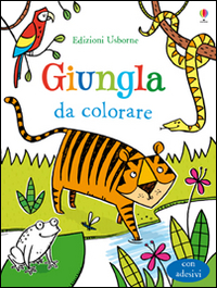 Giungla da colorare. Con adesivi