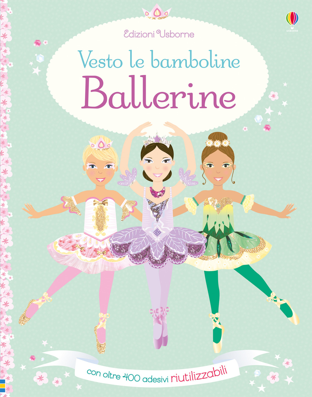 Ballerine. Vesto le bamboline. Con adesivi