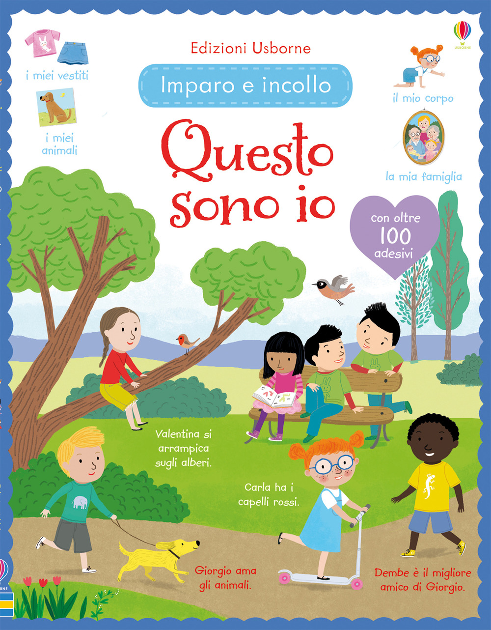 Questo sono io. Imparo e incollo. Con adesivi