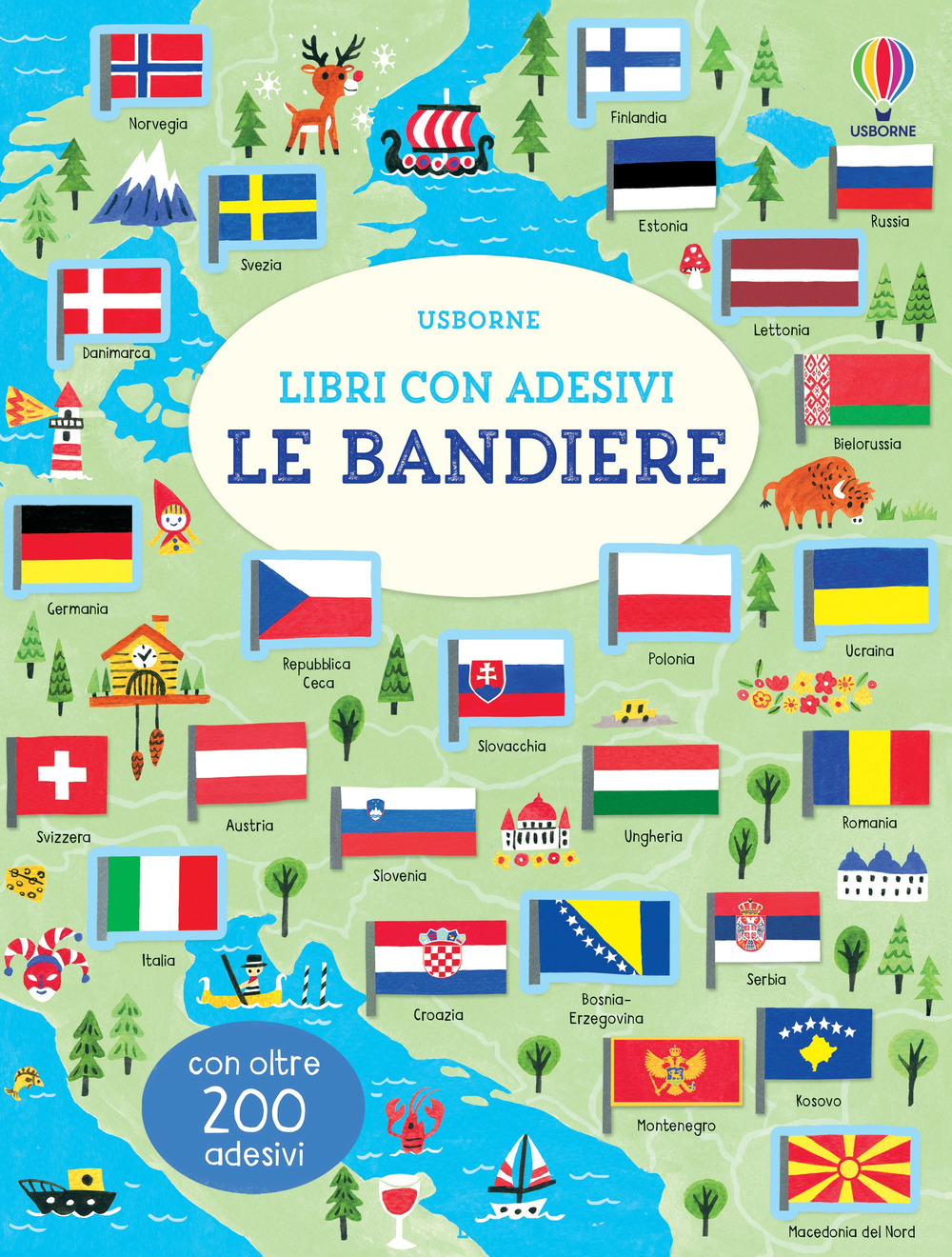 Le bandiere. Con adesivi