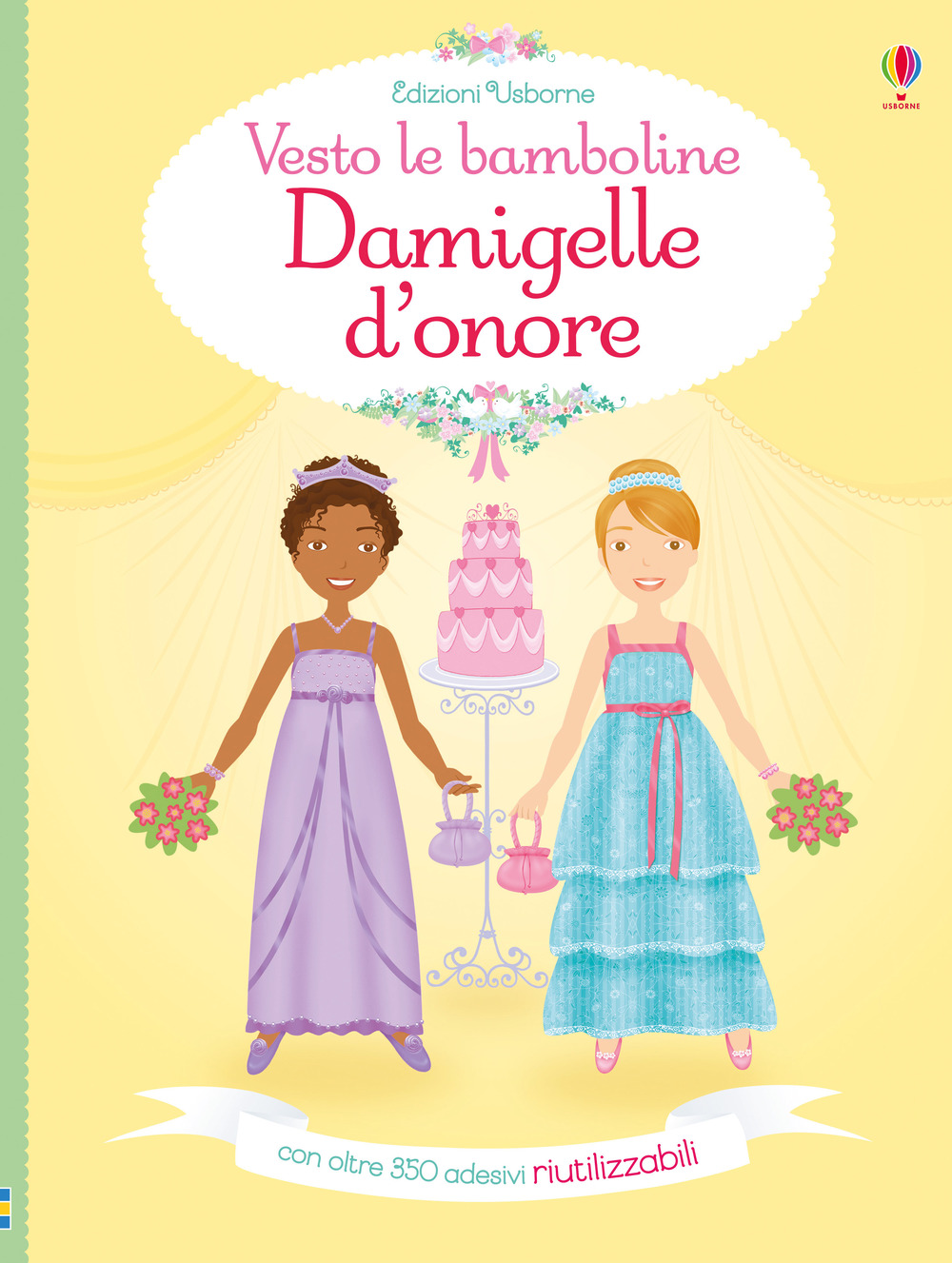 Damigelle d'onore. Vesto le bamboline. Con adesivi