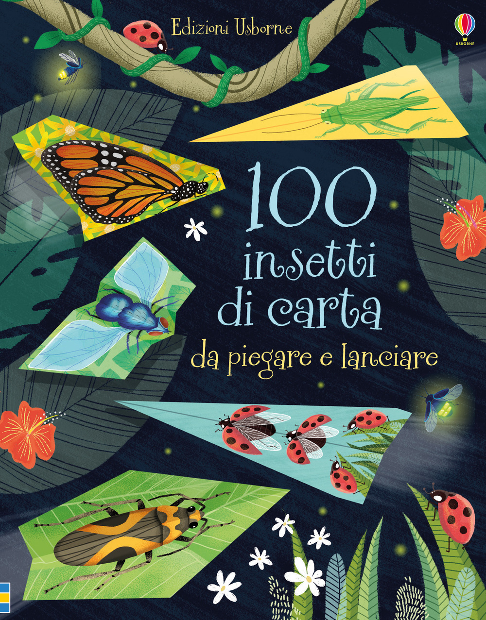 100 insetti di carta da piegare e lanciare