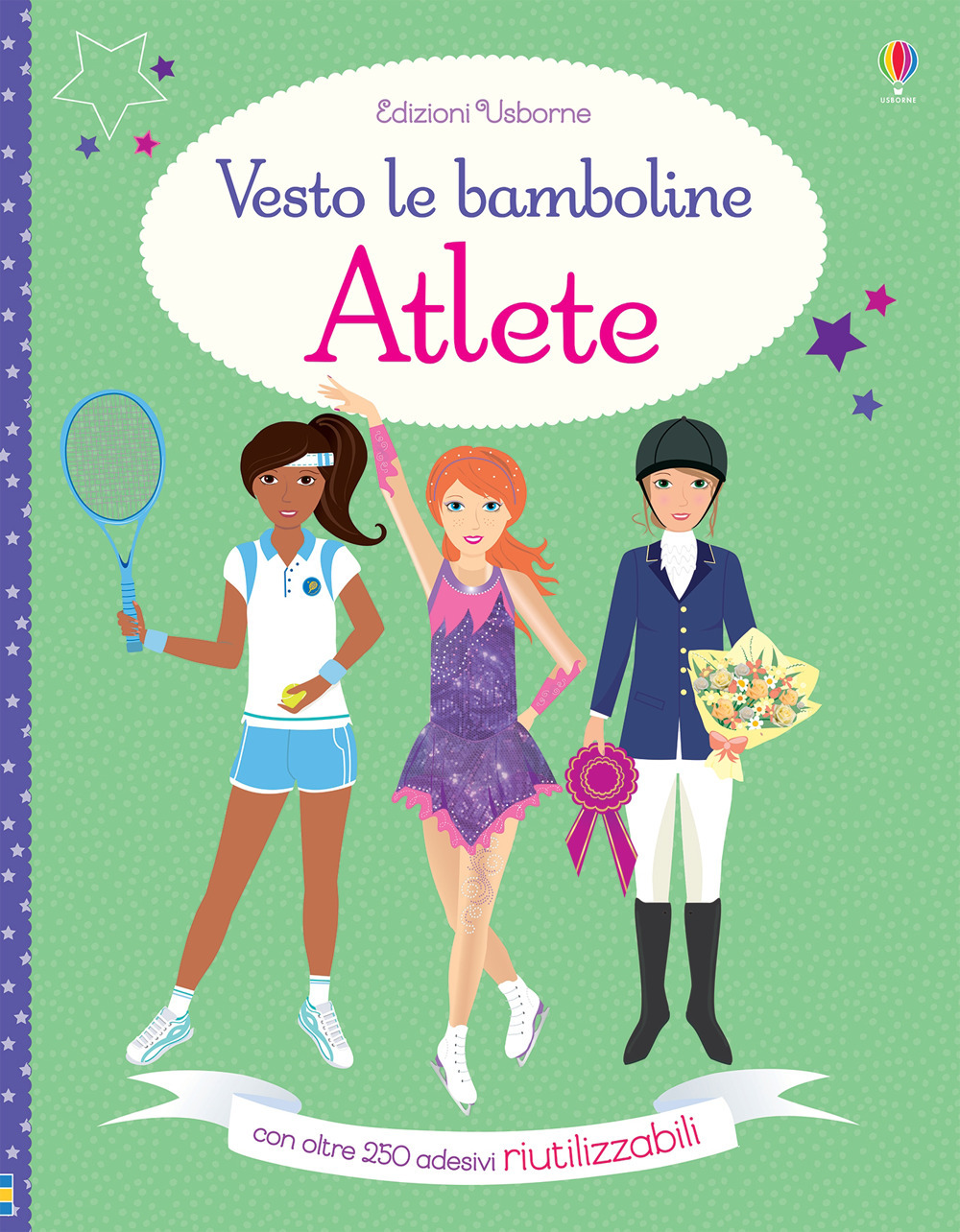 Atlete. Vesto le bamboline. Con adesivi