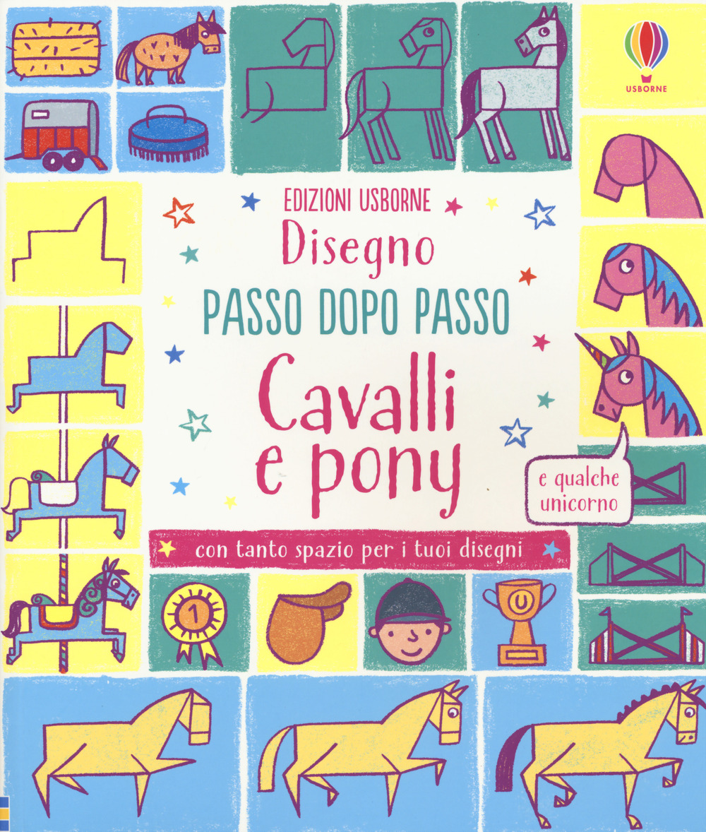 Cavalli e pony. Disegno passo dopo passo