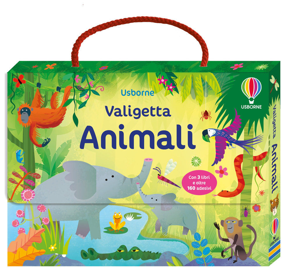Animali. Valigetta. Con adesivi