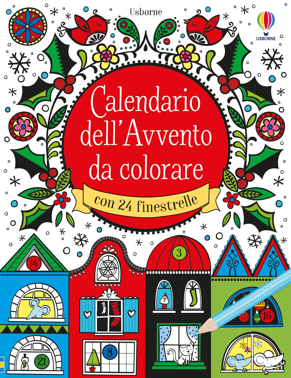 Calendario dell'Avvento da colorare