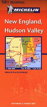 New England, Hudson Valley 1:500.000