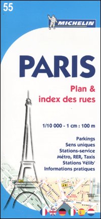 Paris. Planes et index 1:10.000