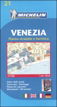 Venezia. Pianta stradale e turistica. 1:5.500