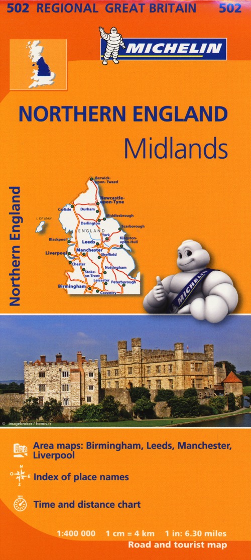 Northern England, Midlands 1:400.000