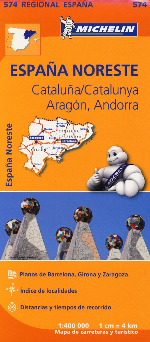 España Noreste. Cataluña/Catalunya. Aragón. Andorra. 1:400.000