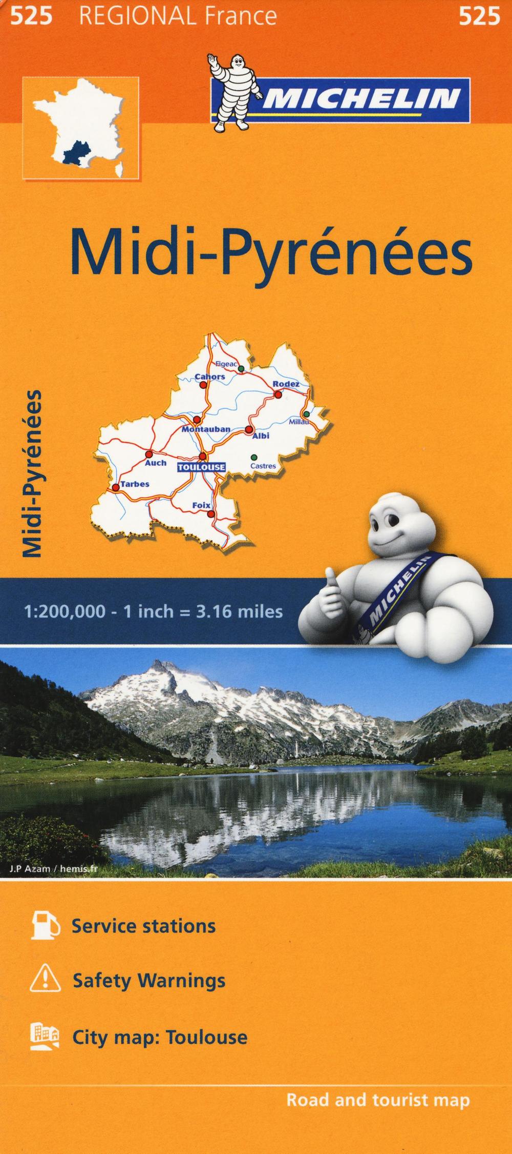 Midi-Pyrénées 1:200.000