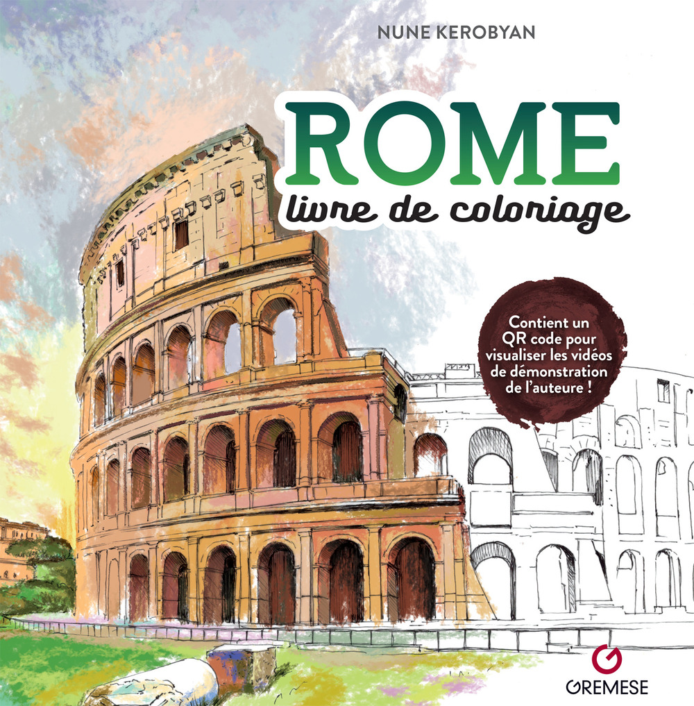 Rome. Livre de coloriage