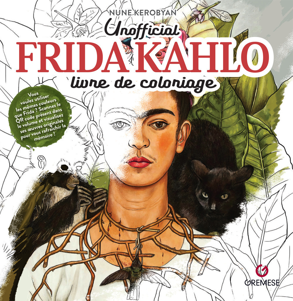 Frida Kahlo. Livre de coloriage. Non officiel