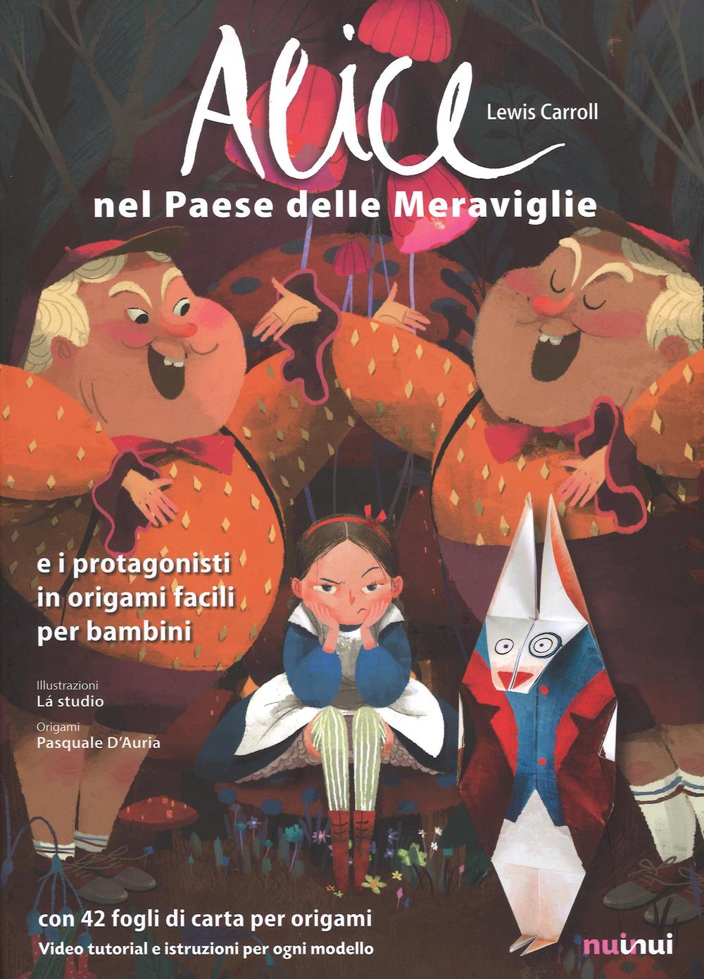 Alice nel paese delle meraviglie e i protagonisti in origami facili per bambini