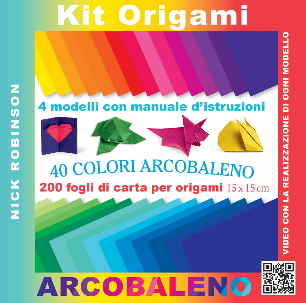 Kit origami. 40 colori arcobaleno