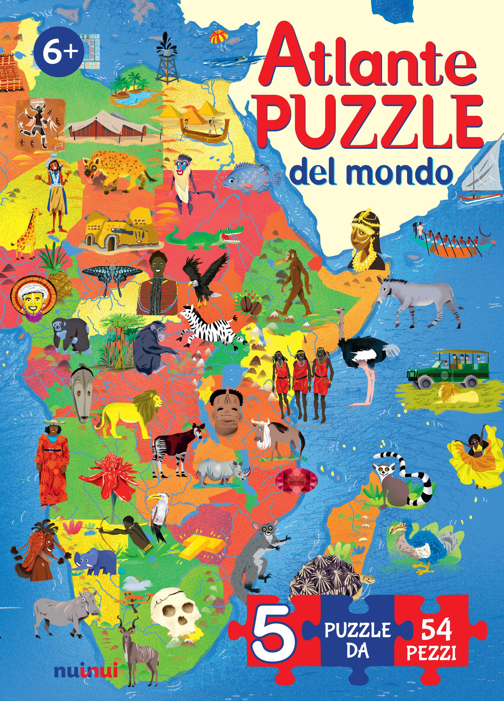 Atlante puzzle del mondo
