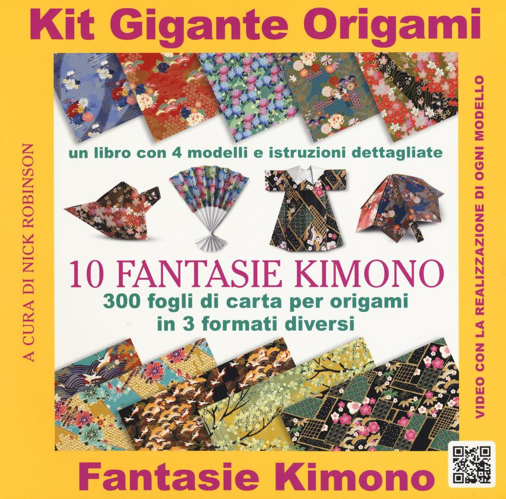Kit gigante origami. 10 fantasie kimono
