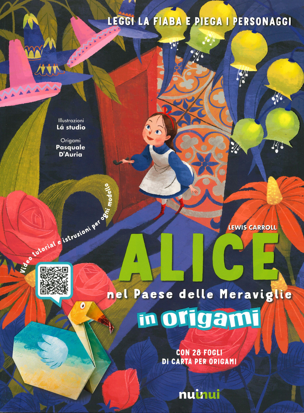 Alice nel paese delle meraviglie in origami