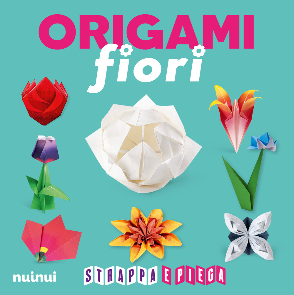 Origami fiori. Strappa e piega