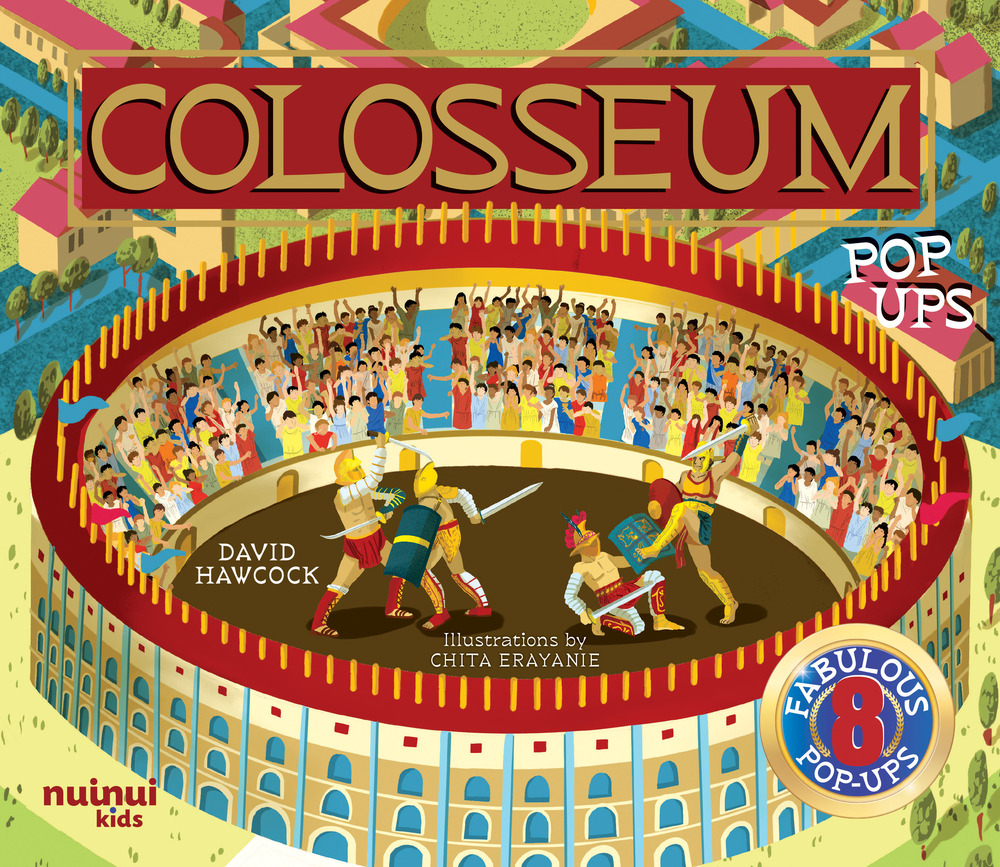 Colosseum. Ancient civilization pop-ups