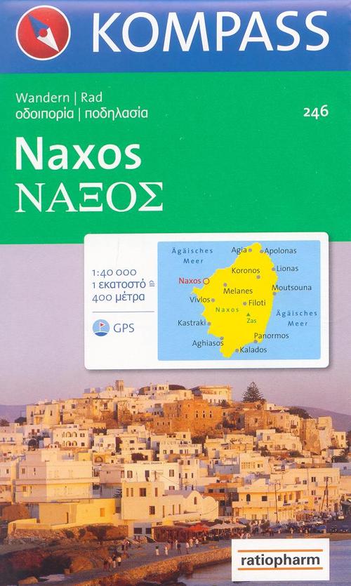 Carta escursionistica n. 246. Grecia. Naxos 1:50.000. Adatto a GPS. Digital map. DVD-ROM