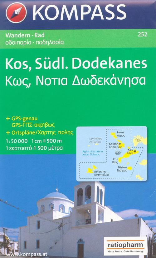 Carta escursionistica n. 252. Grecia. Kos 1:50.000. Adatto a GPS. Digital map. DVD-ROM
