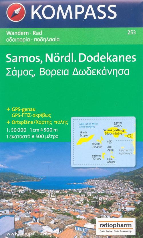 Carta escursionistica n. 253. Grecia. Samos 1:50.000. Adatto a GPS. Digital map. DVD-ROM