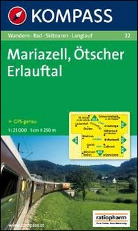Carta escursionistica e stradale n. 22. Mariazell. Ötscher, Erlauftal 1:25.000. Adatto a GPS. Digital map. DVD-ROM