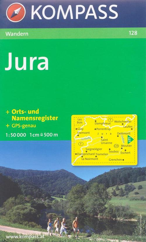 Carta escursionistica e stradale n. 128. Jura. Adatto a GPS. Digital map. DVD-ROM