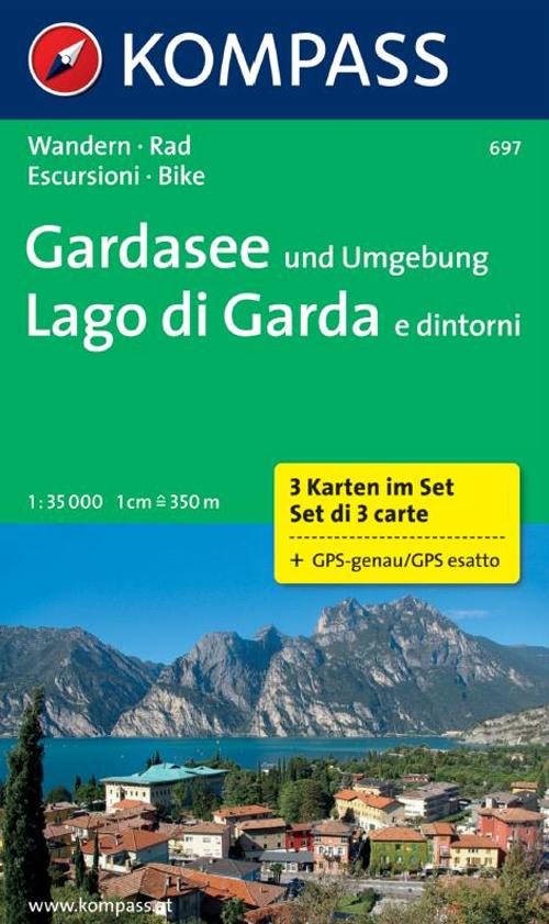 Carta escursionistica n. 697. Lago di Garda e dintorni 1:35.000. Adatto a GPS. Digital map. DVD-ROM