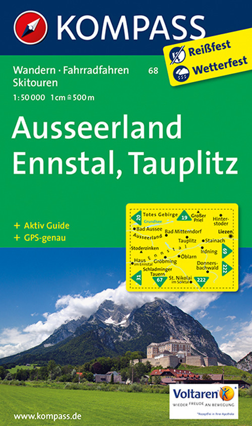 Wanderkarte n. 68. Ausseerland-Ennstal-Tauplitz