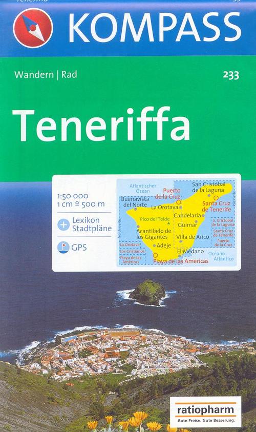 Carta escursionistica n. 233. Spagna. Isole Canarie. Teneriffa 1:50.000. Adatto a GPS. Digital map. DVD-ROM