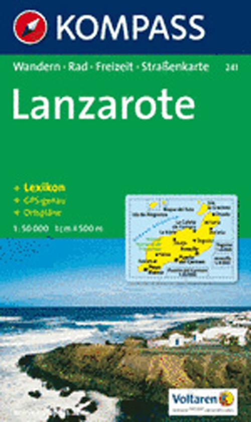 Carta escursionistica n. 241. Spagna. Isole Canarie. Lanzarote 1:50.000. Adatto a GPS. Digital map. DVD-ROM