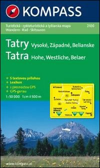 Carta escursionistica e stradale n. 2100. Repubblica Slovacca. Tatra Alta Hohe Tatra Visokè Tatry. Adatto a GPS. Digital map. DVD-ROM