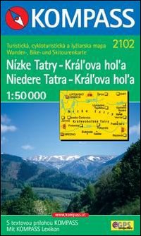 Carta escursionistica e stradale n. 2102. Tatra Bassa Niedere Tatra-Kràl'ova Nìzke Tatry Kràl'ova hol'a. Adatto a GPS. Digital map. DVD-ROM