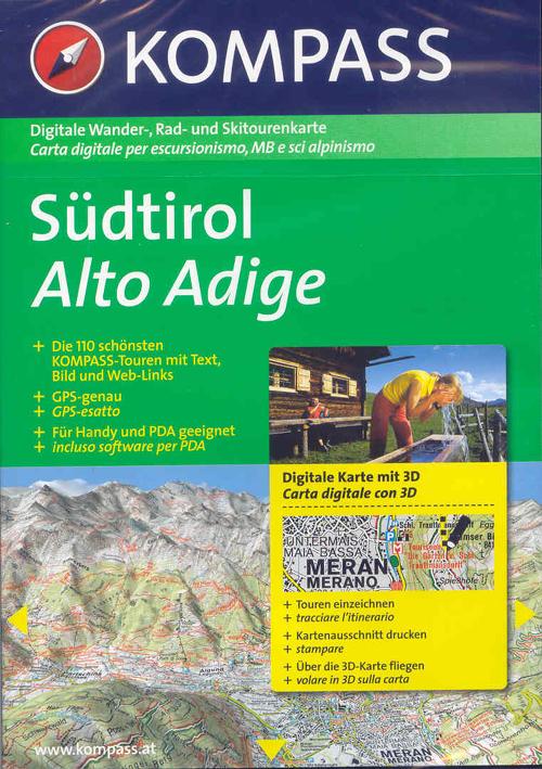 Carta digitale Italia n. 4331. Alto Adige-Dolomiti digital map
