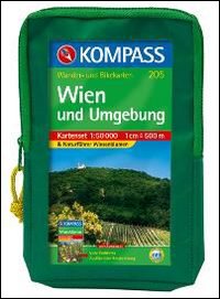 Carta escursionistica n. 205. Austria. Ad est delle Alpi. Vienna, Stiria... Wien und Umgebung 1:50.000 (set con due carte). Adatto a GPS. DVD-ROM digital map