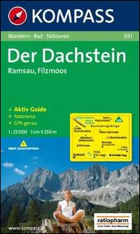 Carta escursionistica n. 031. Austria. Der Dachstein, Ramsau, Filzmoos 1:25000. Con carta panoramica. Adatto a GPS. Digital map. DVD-ROM