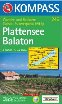 Carta escursionistica n. 245. Ungheria. Plattensee-Balaton 1:50.000. Adatto a GPS. Digital map. DVD-ROM