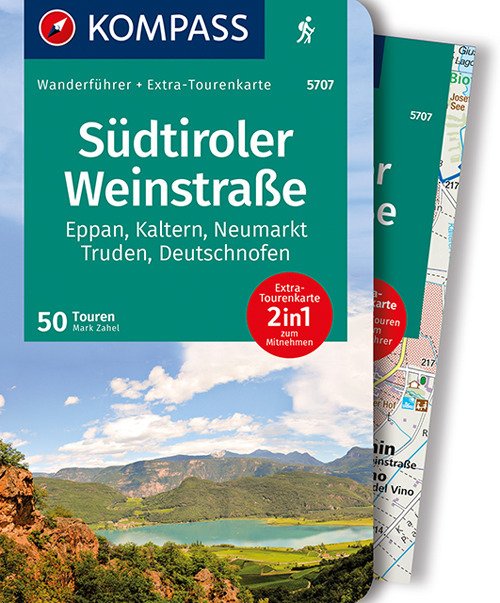 Guida escursionistica n. 5707. Südtiroler Weinstraße. Eppan, Kaltern, Neumarkt, Truden, Deutschnofen. Con carta