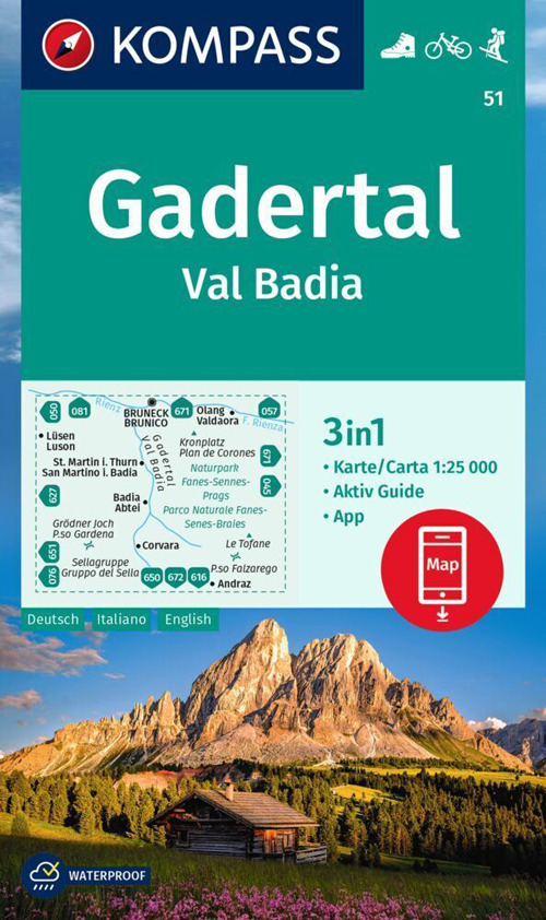 Carta escursionistica n. 51. Val Badia
