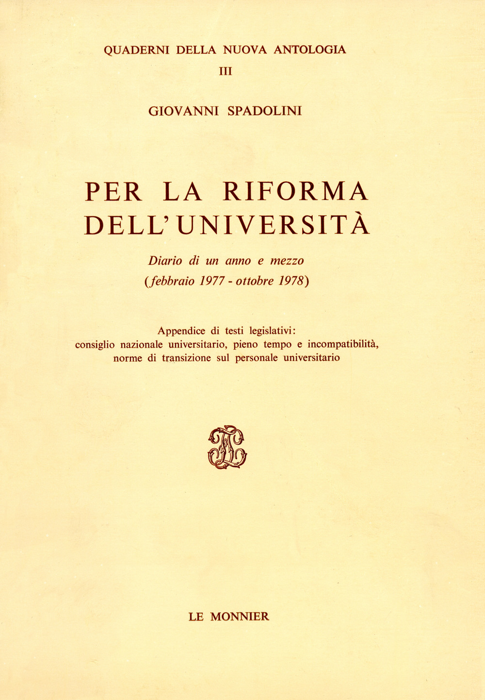 Per la riforma dell'università
