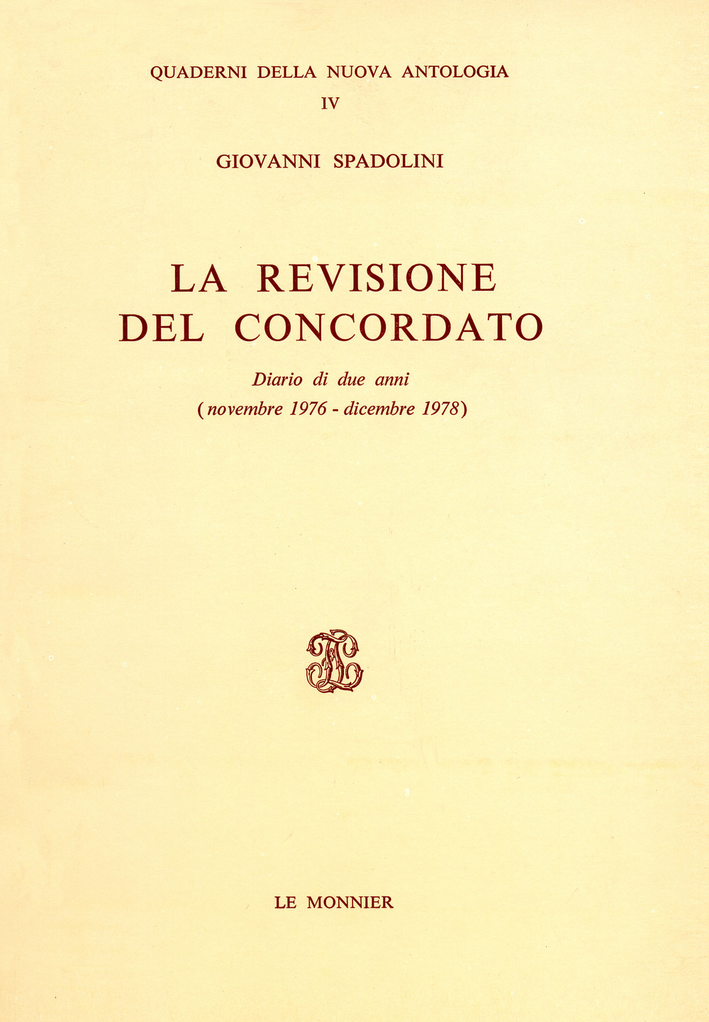 La revisione del Concordato