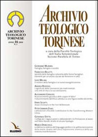 Archivio teologico torinese (2010). Vol. 1
