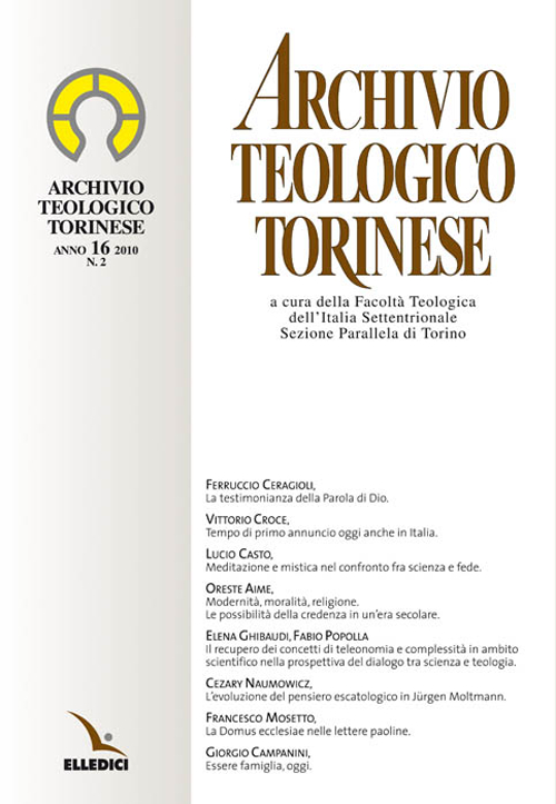 Archivio teologico torinese (2010). Vol. 2