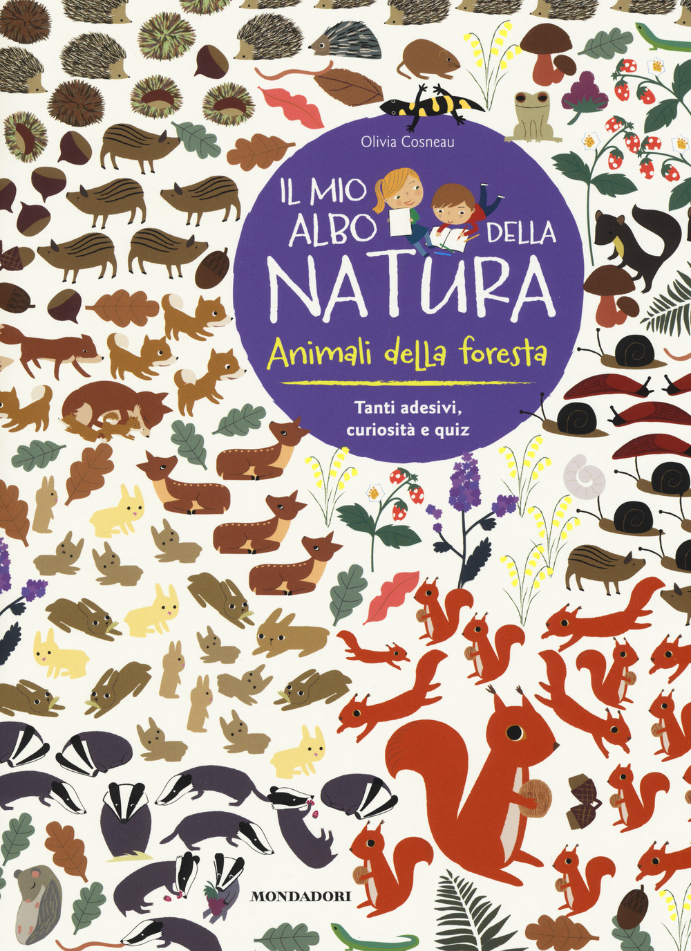 Animali della foresta. Il mio albo della natura. Con adesivi