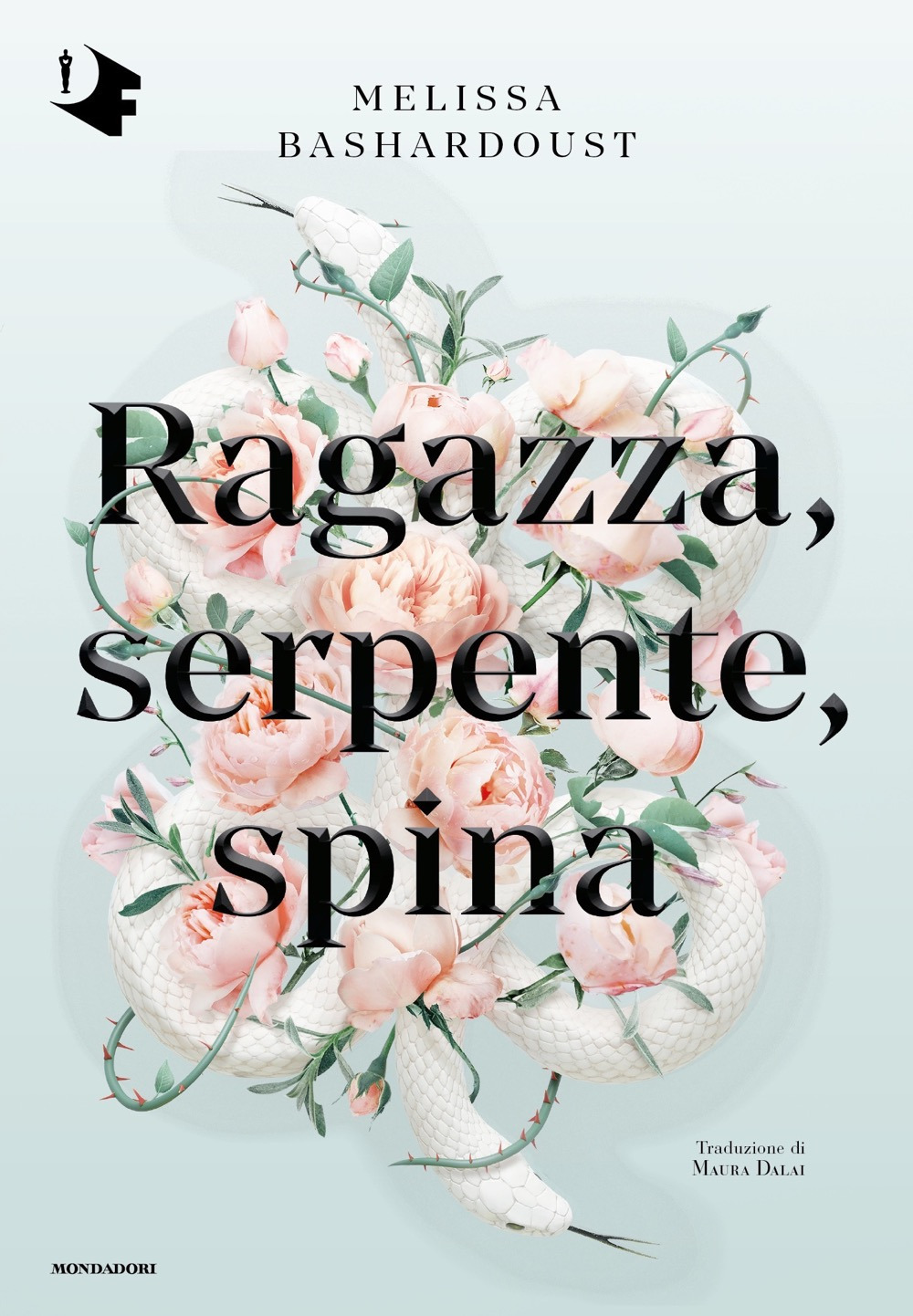 Ragazza, serpente, spina